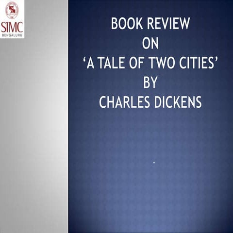 Book review-a tale of two cities | PPTX