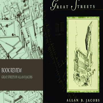 BOOK REVIEW on "Great Streets" by Allan Jacob