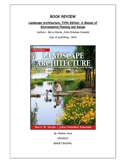 Book review - Landscape Architecture, Fifth Edition: A manual of Environment ...