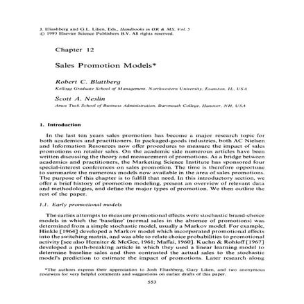 Book robert c  blattberg sales promotion models