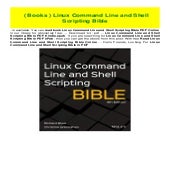 ( Books ) Linux Command Line and Shell Scripting Bible