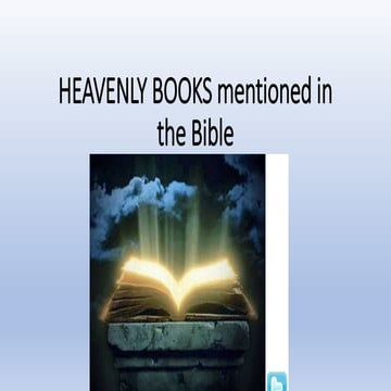 Books mentioned in the bible : Book of our destiny