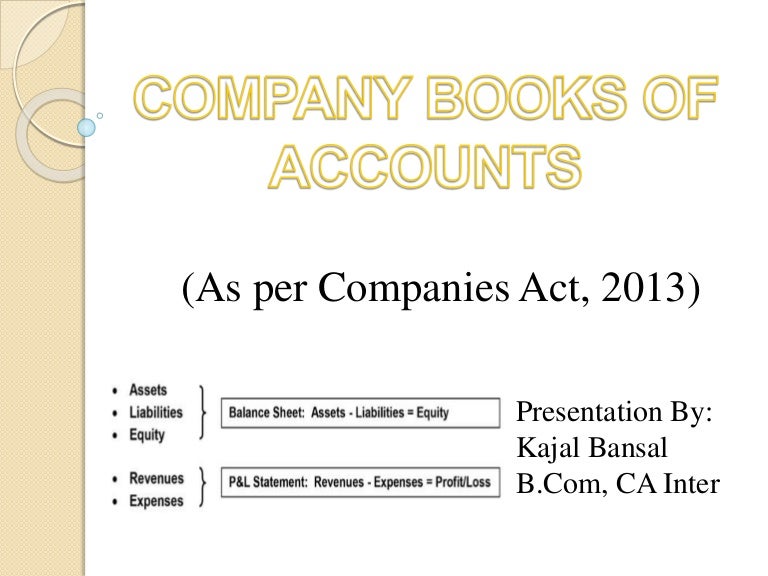 Books of accounts