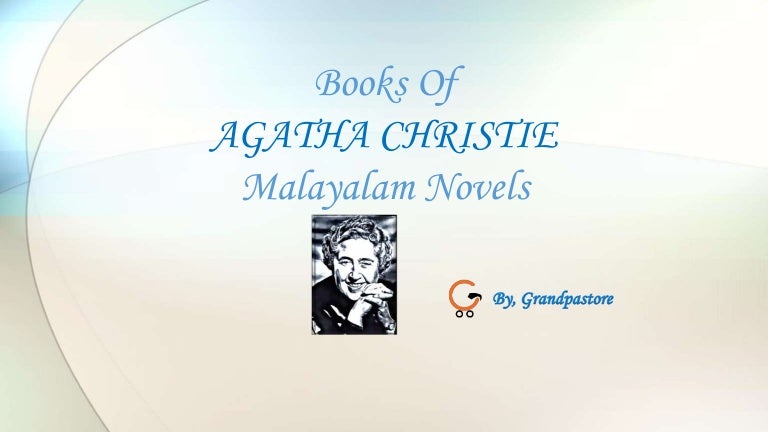 Books Of Agatha Christie Malayalam Fiction Novels Detective Novels