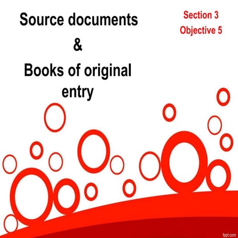 Books of oe  recording transactions