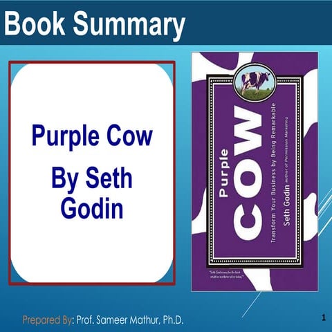 Purple Cow by Seth Godin