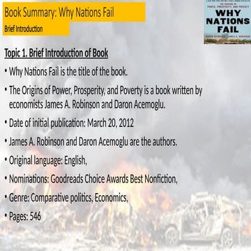 Why Nations FailWhy Nations Fail: Roots of Prosperity | PPTX