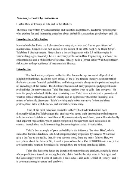 fooled by randomness book pdf