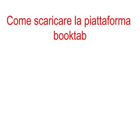 Book tab installazione