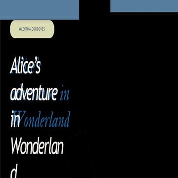 Resumen del libro alicia en el pais de las maravillas en ingles