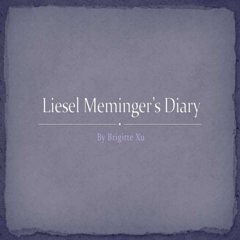 Book Thief Diary | PPTX