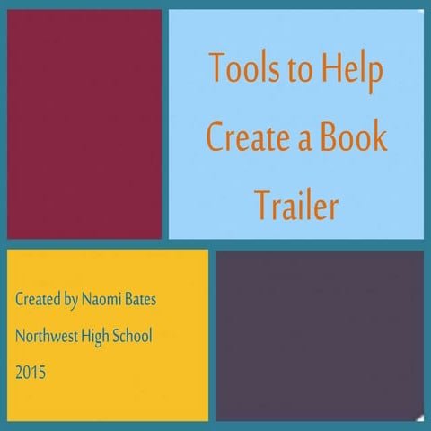 Creating a Book Trailer: images and webtools