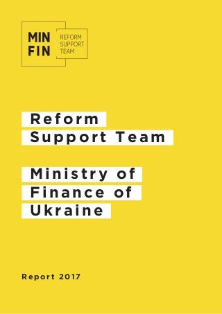 Reform Support Team at the Ministry of Finance of Ukraine (MoF) | Report 2017