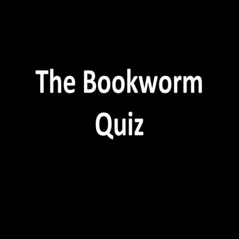 Bookworm Quiz 2014- finals