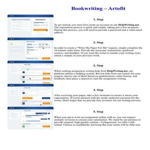 Bookwriting Artofit. Online assignment writing service.