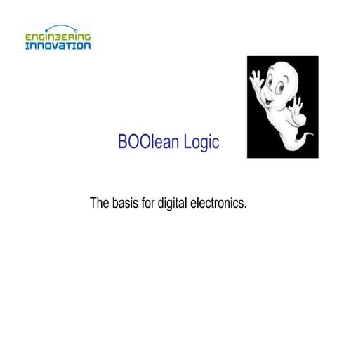 boolean-logic.pptx | Programming Languages | Computing