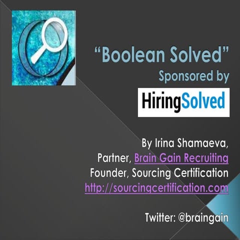 BooleanSolved Powerpoint