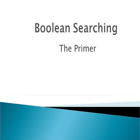 Boolean  Searching