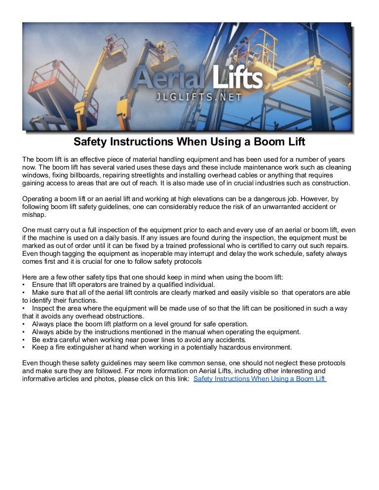 Safety Instructions When Using A Boom Lift safety-instructions-when-using-a-boom-lift