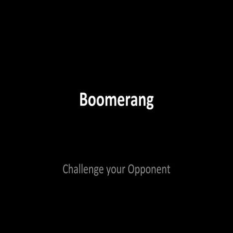 Boomerang (The 5th round of the Bookworm Quiz)