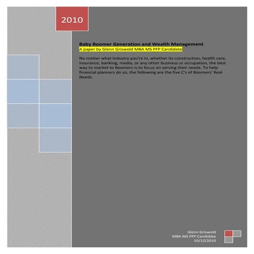 The Boomer Project-Boomers Over 50 | PDF