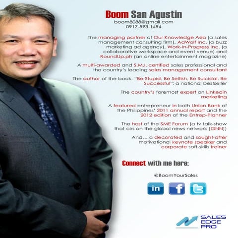 Boom San Agustin's Professional Profile
