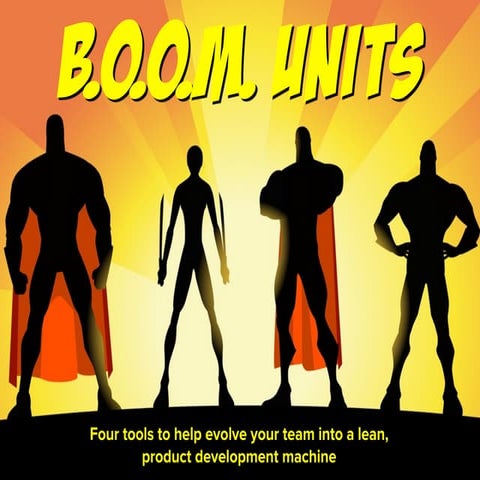 BOOM Units: Four steps to turn you team into a lean, product development machine