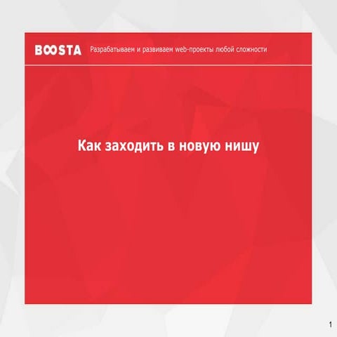 Дмитрий Бондарь - Как заходить в новую нишу - нюансы, детали, примеры