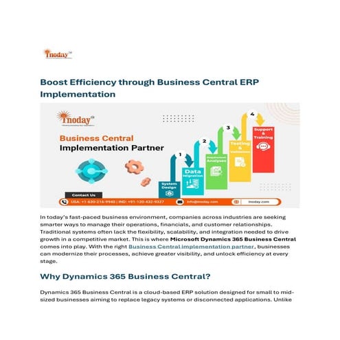 Boost Efficiency through BC ERP Implementation