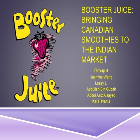 Booster juice final presentation