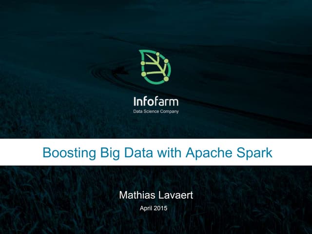 Boosting big data with apache spark