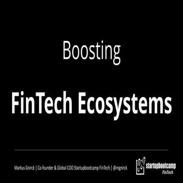 Boosting fin tech ecosystems 2