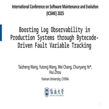 Boosting Log Observability in Production Systems through Bytecode-Driven Faul...