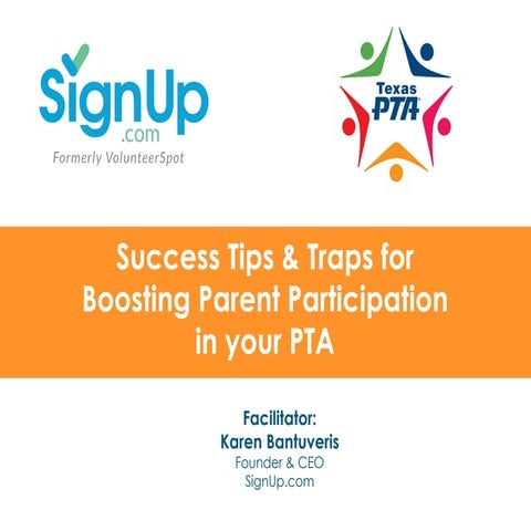 Success Tips & Traps for Boosting Parent Participation in your PTA