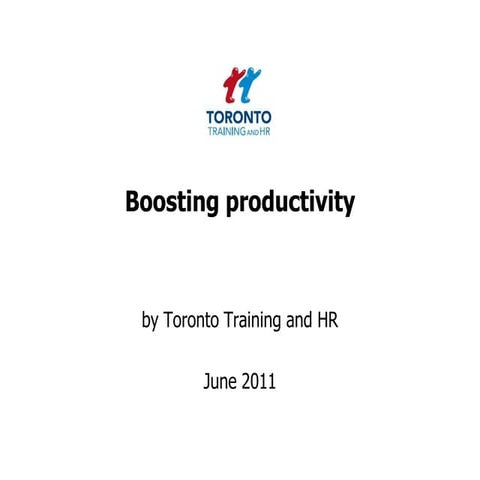 Boosting productivity June 2011