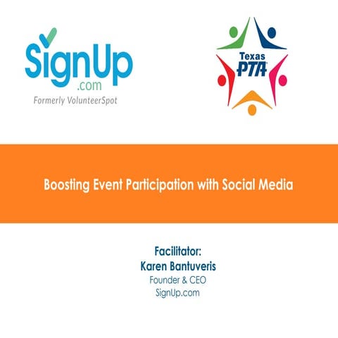 Boosting Event Participation with Social Media