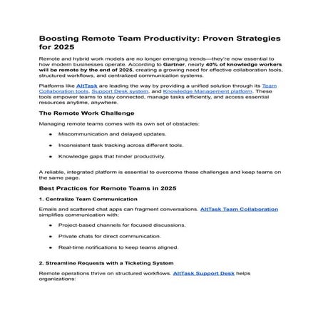 Remote Team Management: A Complete Guide for EdTech Leaders | PDF