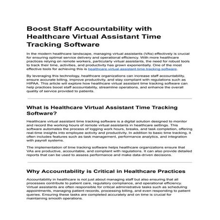 Boost Staff Accountability with Healthcare Virtual Assistant Time Tracking Software.pdf