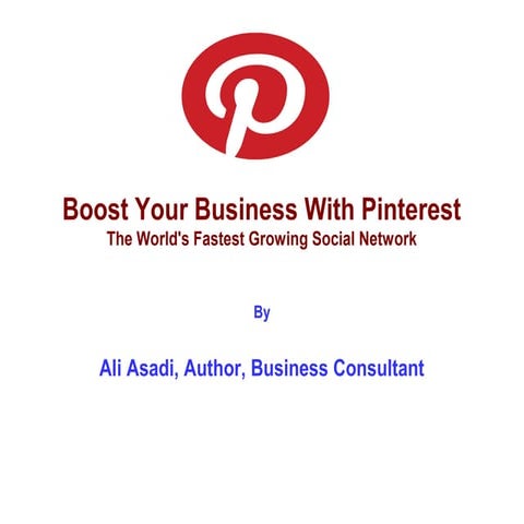 Boost your business with pinterest