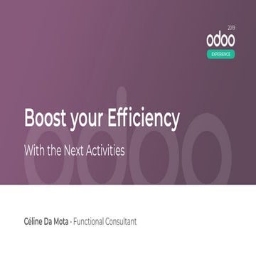 Boost Your Efficiency with the Next Activities