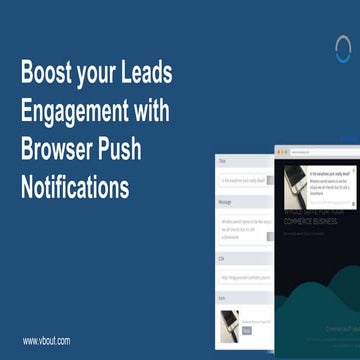 Boost your Leads Engagement with Browser Push Notifications  