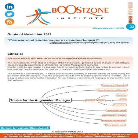 Boostzone Institute - WebReview November 2012