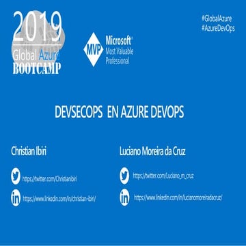 Devsecops con azure devops en global azure bootcamp 2019