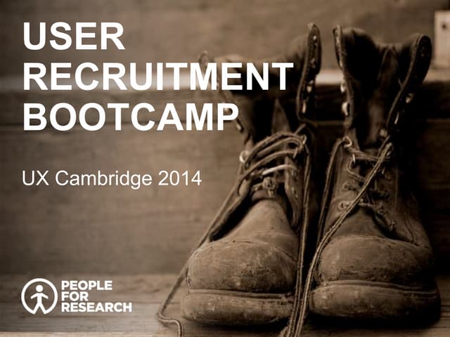 People for Research User Recruitmen...