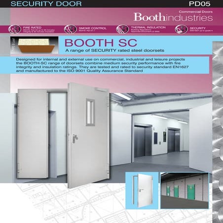 Booth sc security doors datasheet