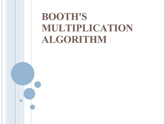 Multiplication algorithm, hardware and flowchart | PPTX | Computing ...