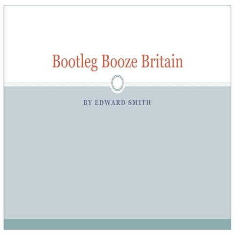 Bootleg booze pres