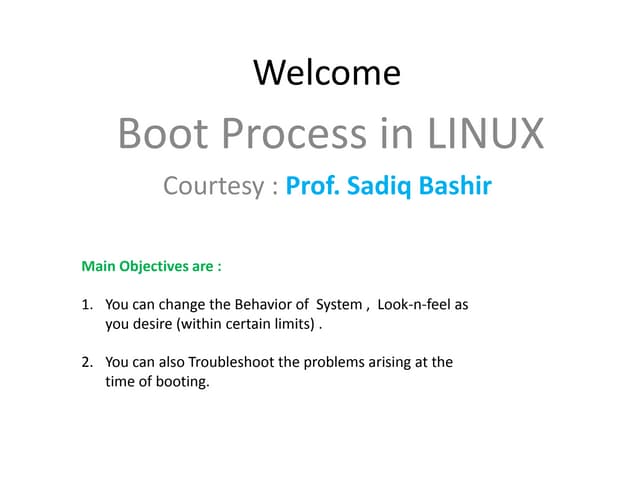 Boot process -test