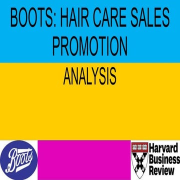 Boots: Hair Care Sales Promotion | Analysis