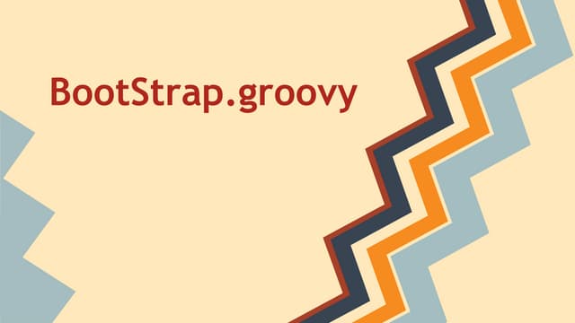 Boot strap.groovy